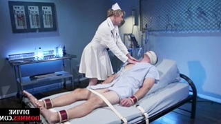 Submissive nurse fucking with patient