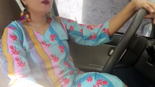 Beautiful has sex with step brother in the car