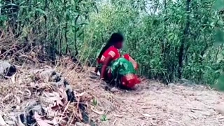 Beautiful wife in the village