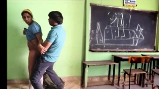 18 yo co-ed girl in the classroom